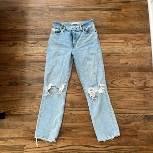 90s ultra high rise straight leg jean